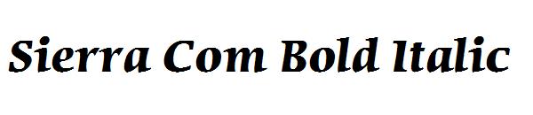 Sierra Com Bold Italic