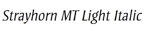 Strayhorn MT Light Italic