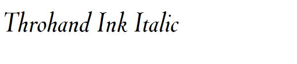 Throhand Ink Italic
