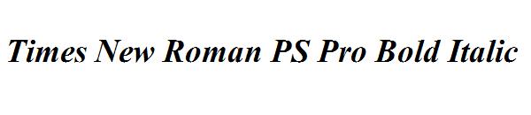 Times New Roman PS Pro Bold Italic