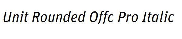 Unit Rounded Offc Pro Italic