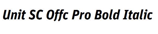 Unit SC Offc Pro Bold Italic