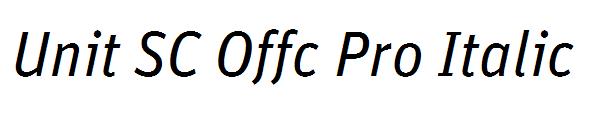 Unit SC Offc Pro Italic
