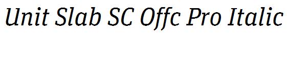 Unit Slab SC Offc Pro Italic
