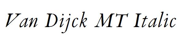 Van Dijck MT Italic