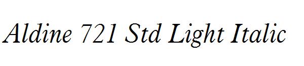 Aldine 721 Std Light Italic
