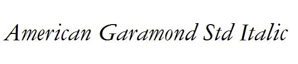 American Garamond Std Italic
