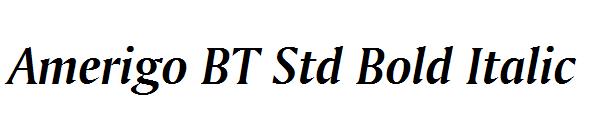 Amerigo BT Std Bold Italic