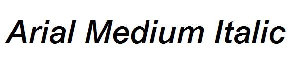 Arial Medium Italic
