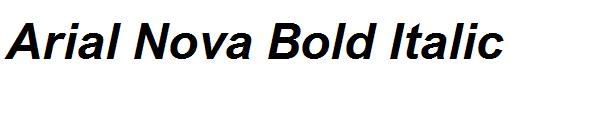 Arial Nova Bold Italic