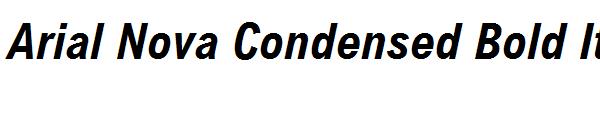 Arial Nova Condensed Bold Italic