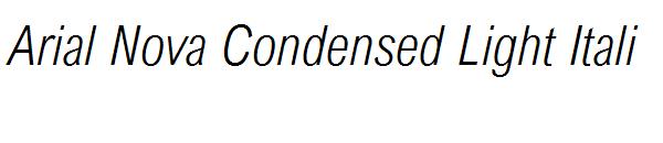 Arial Nova Condensed Light Itali