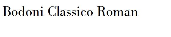 Bodoni Classico Roman