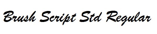 Brush Script Std Regular