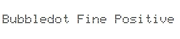 Bubbledot Fine Positive