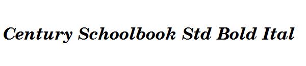 Century Schoolbook Std Bold Ital