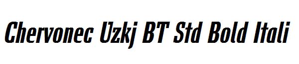Chervonec Uzkj BT Std Bold Itali