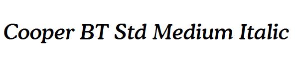 Cooper BT Std Medium Italic