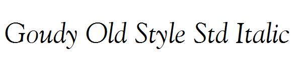 Goudy Old Style Std Italic