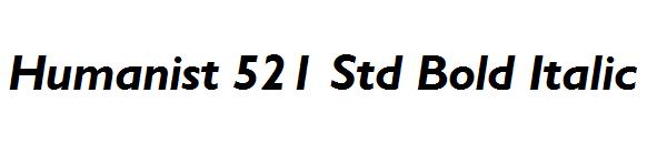 Humanist 521 Std Bold Italic