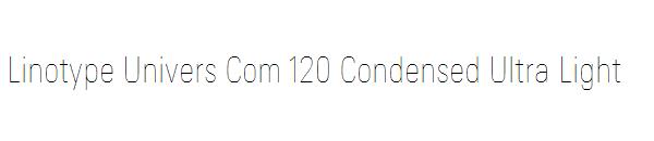 Linotype Univers Com 120 Condensed Ultra Light