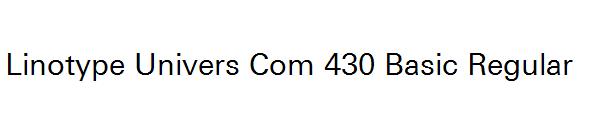 Linotype Univers Com 430 Basic Regular