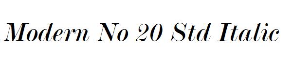 Modern No 20 Std Italic