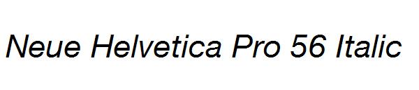 Neue Helvetica Pro 56 Italic