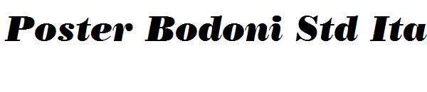 Poster Bodoni Std Italic