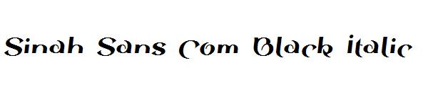 Sinah Sans Com Black Italic