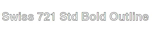 Swiss 721 Std Bold Outline