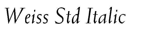 Weiss Std Italic