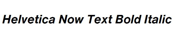 Helvetica Now Text Bold Italic