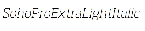 SohoProExtraLightItalic