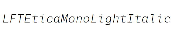 LFTEticaMonoLightItalic