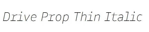 Drive Prop Thin Italic