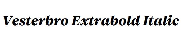 Vesterbro Extrabold Italic