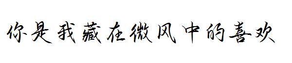你是我藏在微风中的喜欢