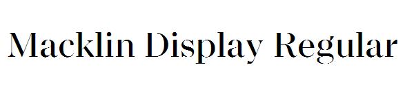 Macklin Display Regular