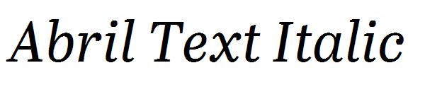 Abril Text Italic