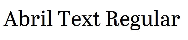 Abril Text Regular