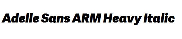 Adelle Sans ARM Heavy Italic