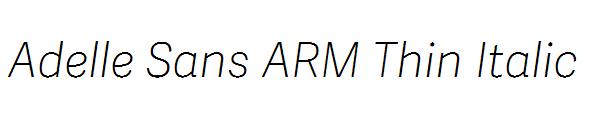 Adelle Sans ARM Thin Italic