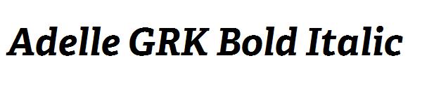 Adelle GRK Bold Italic