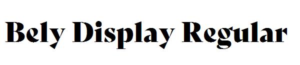 Bely Display Regular