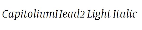 CapitoliumHead2 Light Italic