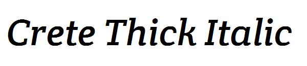 Crete Thick Italic