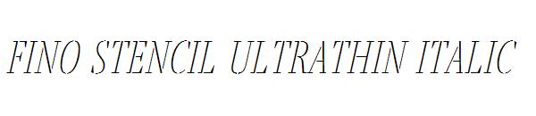 Fino Stencil Ultrathin Italic