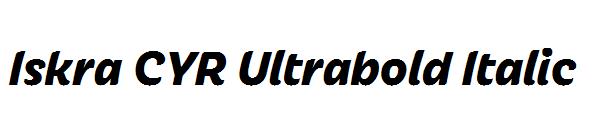 Iskra CYR Ultrabold Italic