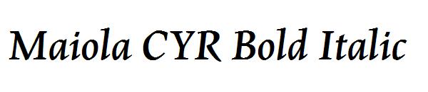 Maiola CYR Bold Italic